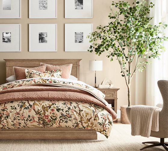 Nola Songbird Percale Duvet Cover by Pottery Barn