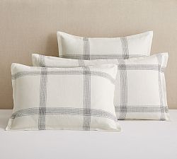 Windowpane Cotton Sham