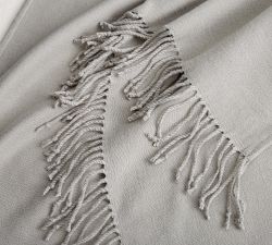 Personalized Hand-Knotted Fringe Throw