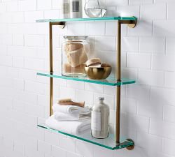 Linden Triple Glass Shelf (24")
