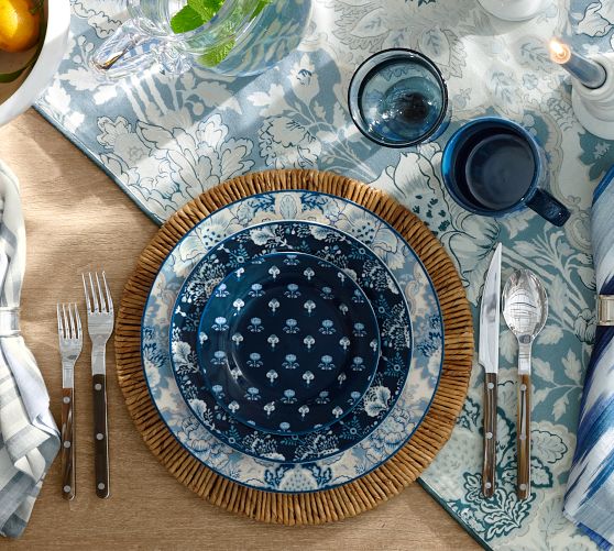 Kravet Blossom Salad Plates - Set of 4 by Pottery Barn