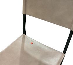 Open Box: Hardy Leather Dining Chair - Morrison Gray, Bronze