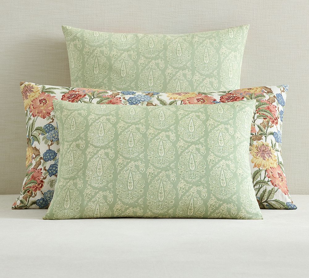 Kravet Garden Floral Ikat Reversible Shams by Pottery Barn