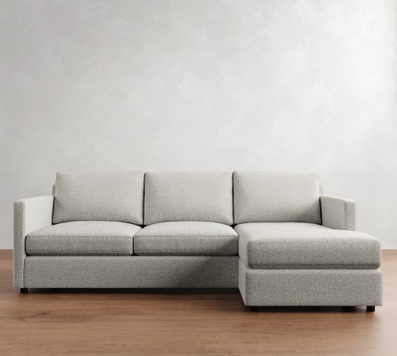 Pacifica Slim Arm Reversible Chaise Sectional (78"-88") by Pottery Barn