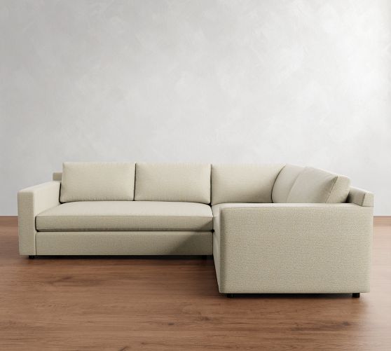 Pacifica Wide Arm 3-Piece Sectional (105"-109") by Pottery Barn