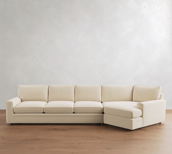 Pearce Square Arm Deep Seat Cuddle Chaise Sectional (137"-167") by Pottery Barn