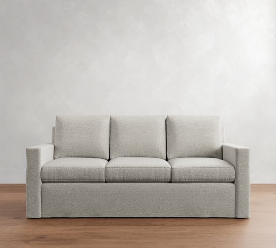 Cameron Modern Square Arm Slipcovered Sleeper Sofa (54"-86") by Pottery Barn