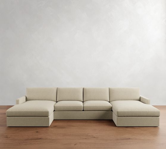 Westwood Slim Arm Double Chaise Sectional (173"-185") by Pottery Barn