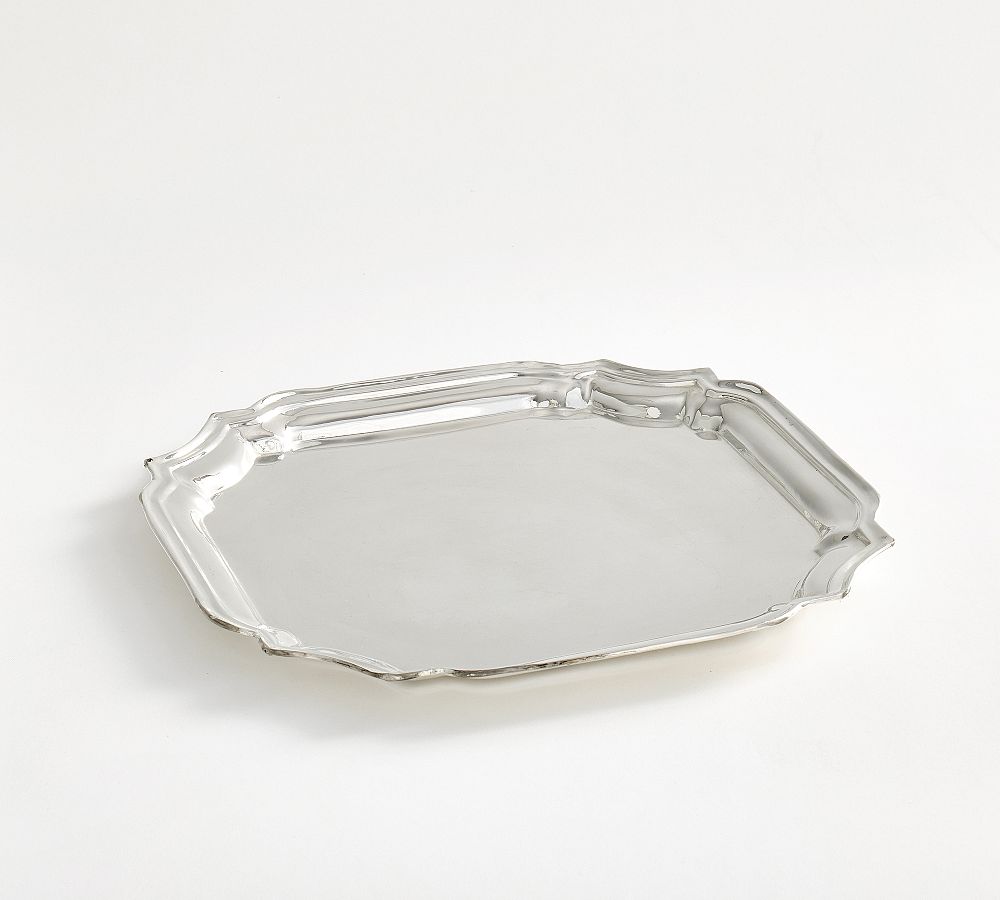 LoveShackFancy Silver Champagne Serving Tray