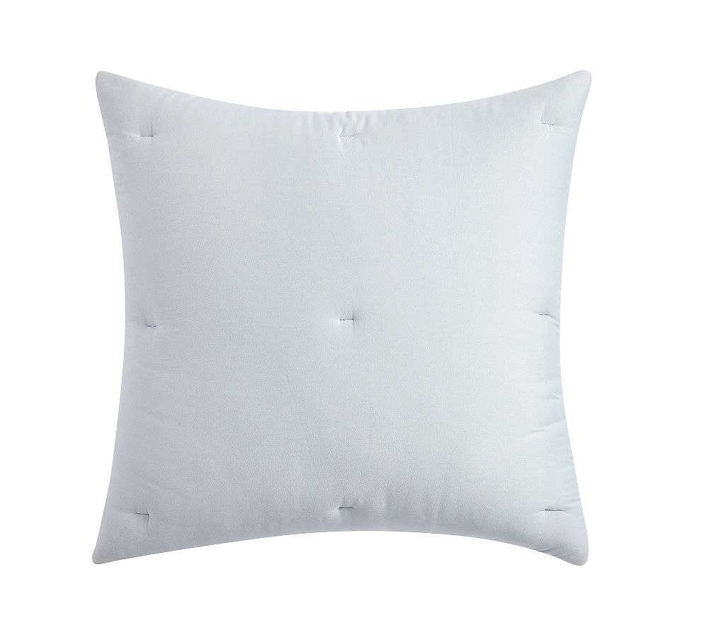 Dream Brushed Cotton Sateen Comforter Sham - Chambray, Euro