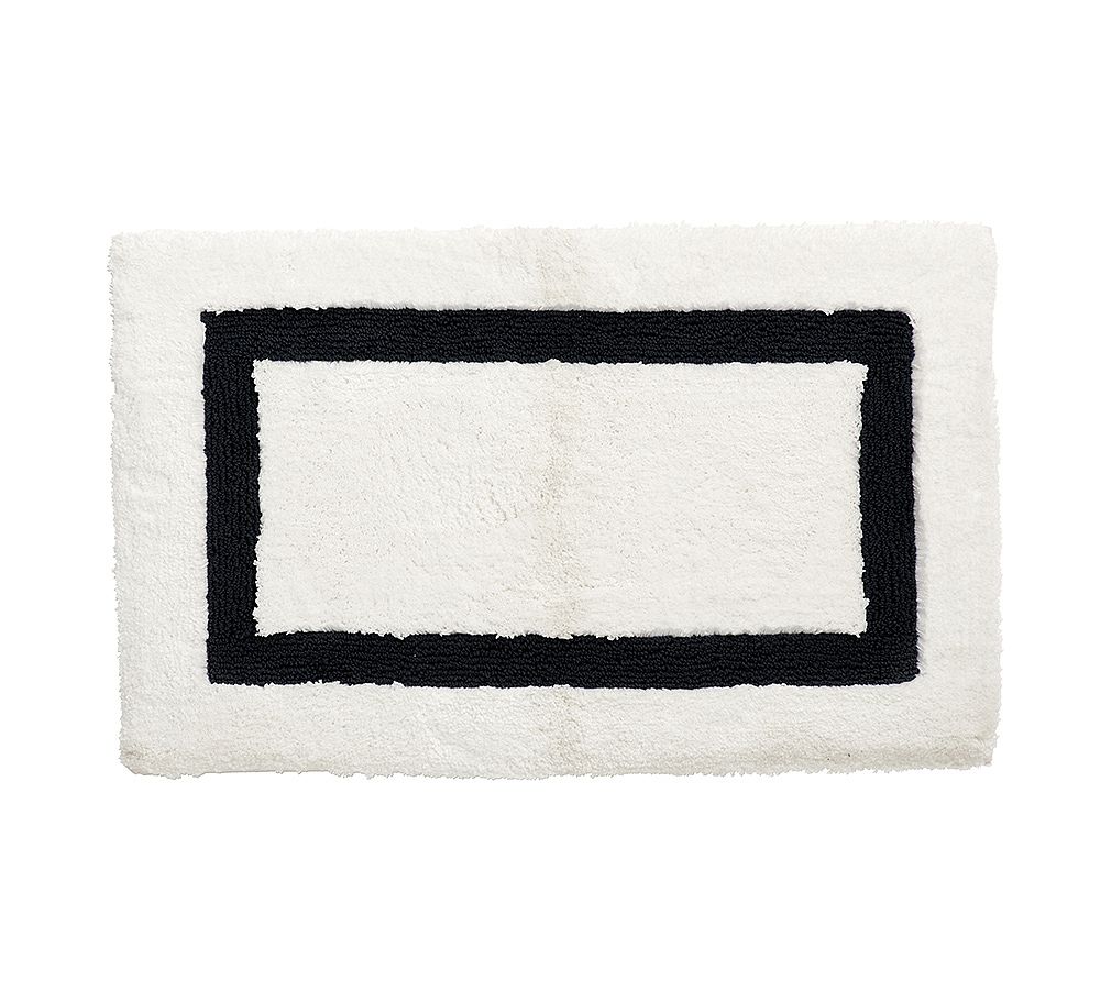 Morgan Memory Foam Bath Mat - Black, 17" x 24"