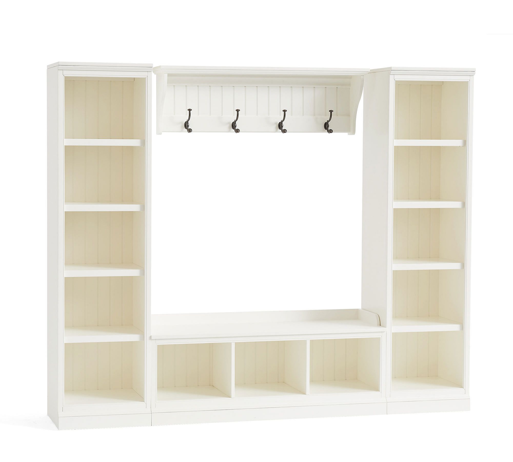 Pottery Barn Aubrey 4-Piece Entryway Set with Storage Shelf (88")