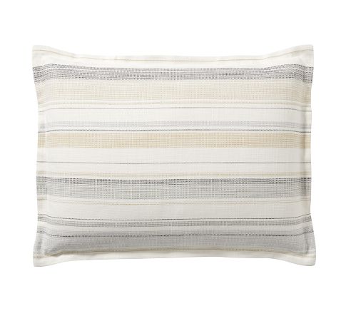 Clayton Striped Cotton Sham, Standard