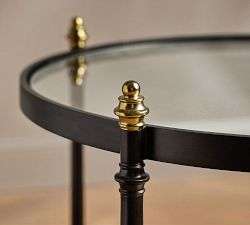 Marlette Round Metal Side Table (20")