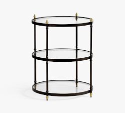 Marlette Round Metal Side Table (20")
