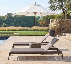 Torrey Wicker Stackable Outdoor Single Chaise Lounge, Set of 2