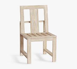 Open Box: Indio Eucalyptus Outdoor Dining Chair Frame - Biscotti