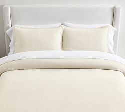 Open Box: Belgian Flax Linen Galen Duvet Cover, King/Cal. King - Classic Ivory