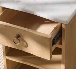 Scarlett Marble Mini Nightstand (16")