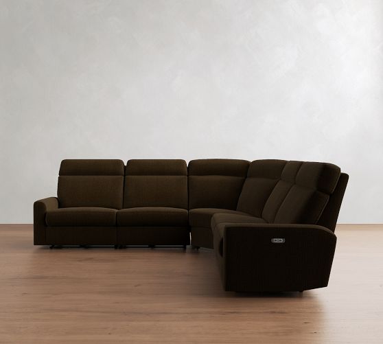 Parker Power Reclining L-Shaped Wedge Sectional (114") by Pottery Barn