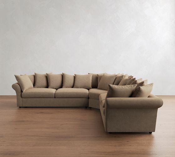 Windsor 3-Piece L-Shaped Wedge Sectional (134") by Pottery Barn