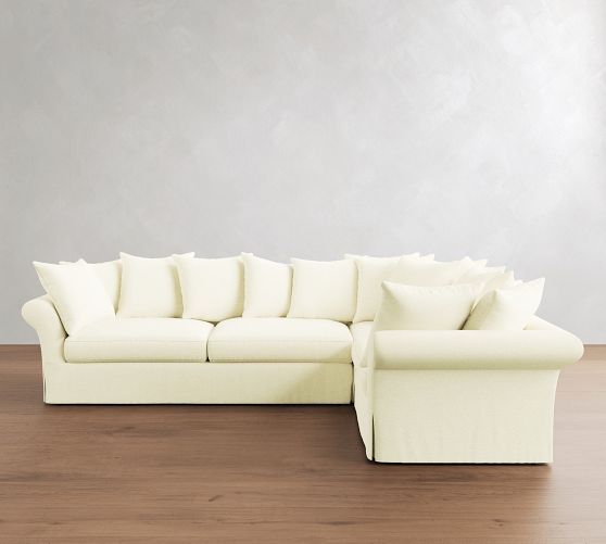 Windsor Slipcovered 3-Piece Sectional (123") by Pottery Barn
