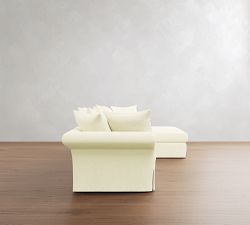 Windsor Slipcovered Chaise Sectional (132"&ndash;144")