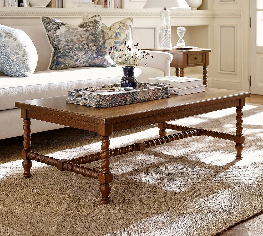 Barley Rectangular Coffee Table (50") by Pottery Barn