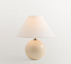 Marlo Stone Round Table Lamp (26")