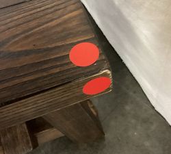 Open Box: Toscana Dining Bench (60"L x 14"W) - Vintage Amber