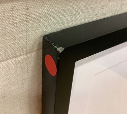 Open Box: Wood Gallery Frame, 27"x39" (11"x14", 24"x26" Opening) - Black