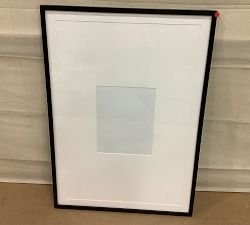 Open Box: Wood Gallery Frame, 27"x39" (11"x14", 24"x26" Opening) - Black