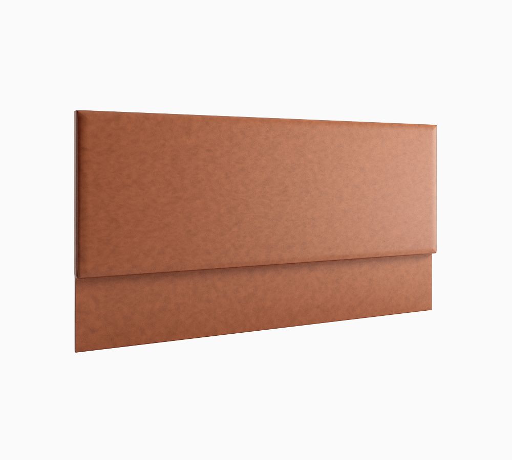 Simple Leather Wall Mounted Headboard by Pottery Barn