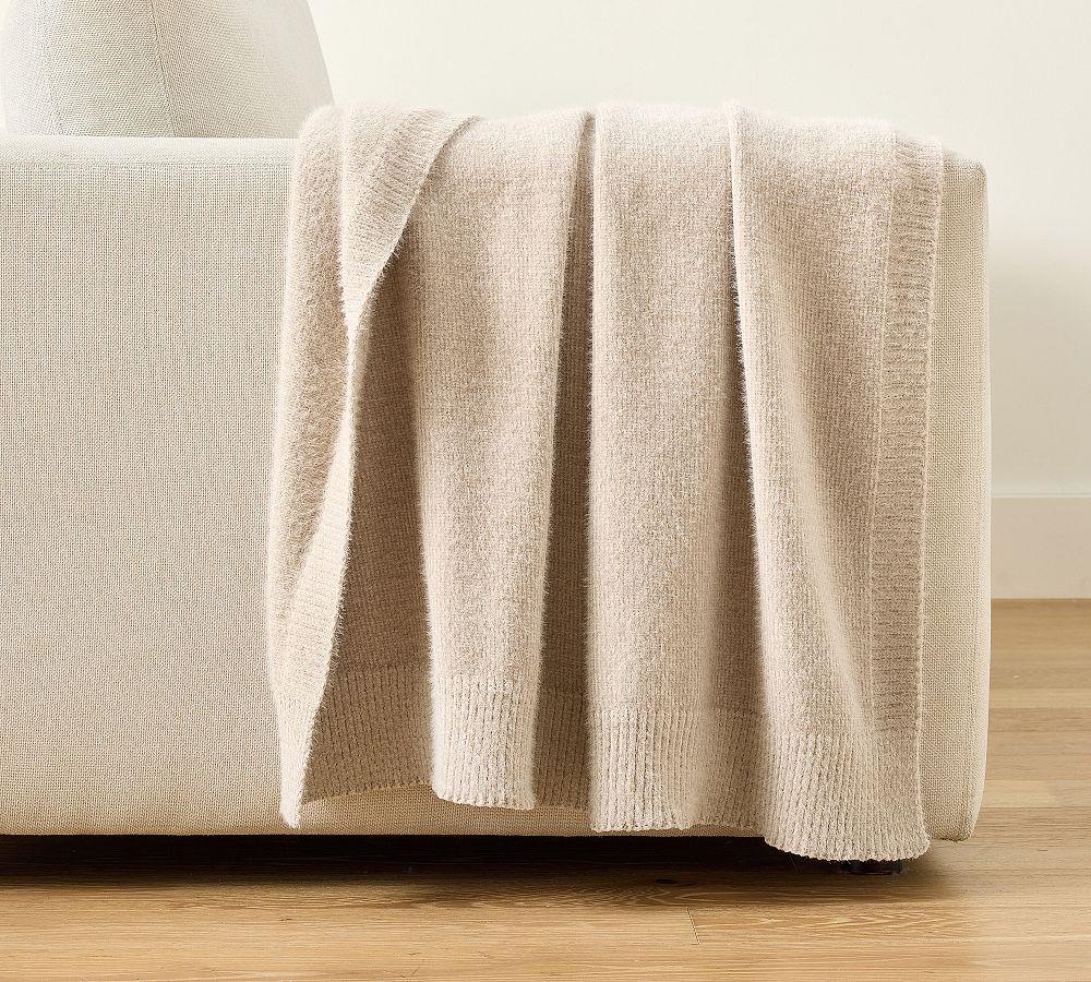 Cozy Eyelash Chenille Throw by Pottery Barn