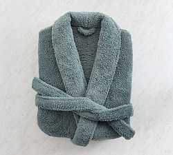 Open Box: Cozy Comfort Robe, Small - Steel Blue