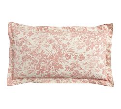 Open Box: Sorrel Toile Sham, King, Set of 2 - Rosewood