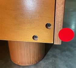Open Box: Catalina Cane Nightstand (30") - Antique Umber