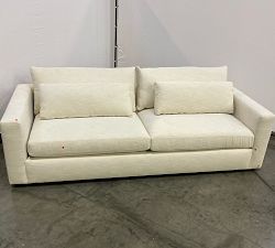Open Box: Westwood Square Arm Grand Sofa (102"), 2x2 - Premium Performance Basketweave Ivory
