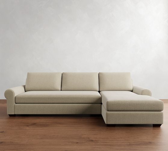 Big Sur Roll Arm Chaise Sectional (115"-157") by Pottery Barn