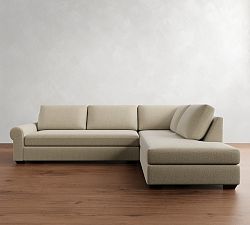 Big Sur Roll Arm Return Bumper Sectional (114"&ndash;146")