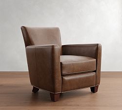 Irving Square Arm Leather Recliner
