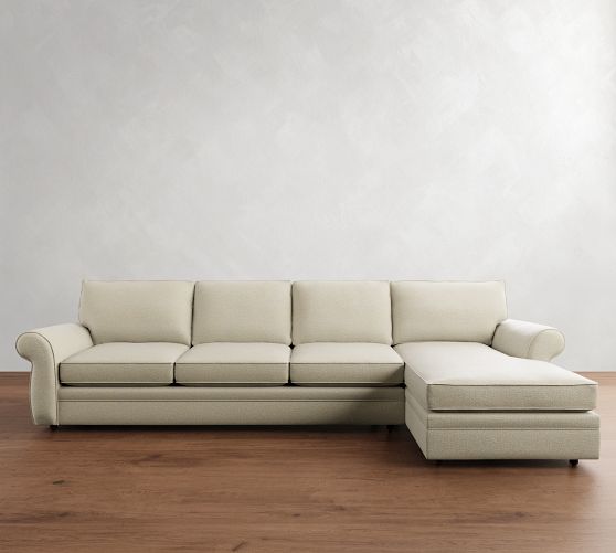Pearce Roll Arm Chaise Sectional (110"-150") by Pottery Barn
