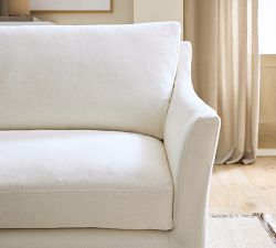 Reya Slipcovered Chaise Sectional (133")