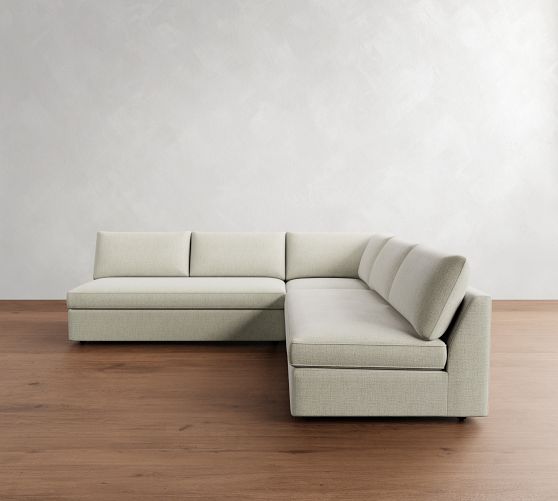 Union Armless 3-Piece L-Shaped Sectional (107") by Pottery Barn