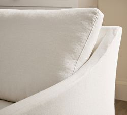 Reya Slipcovered Chaise Sectional (133")