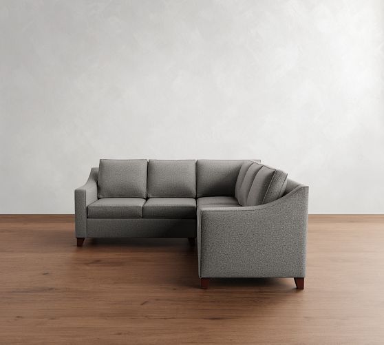 Cameron Slope Arm 3-Piece L-Shaped Sectional (99") by Pottery Barn