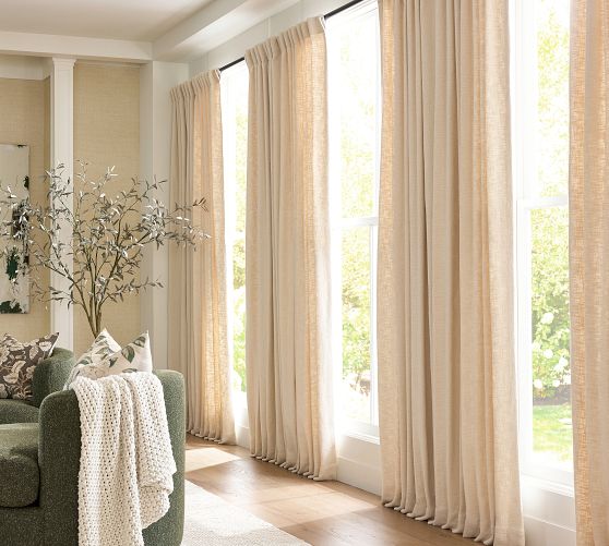 Faye Textured Curtain by Pottery Barn