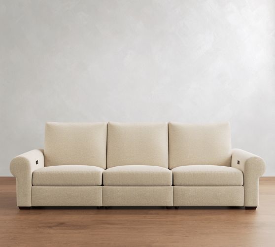 Big Sur Roll Arm Power Reclining Sofa (84"-116") by Pottery Barn