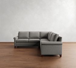 Cameron Roll Arm 3-Piece L-Shaped Sectional (100")
