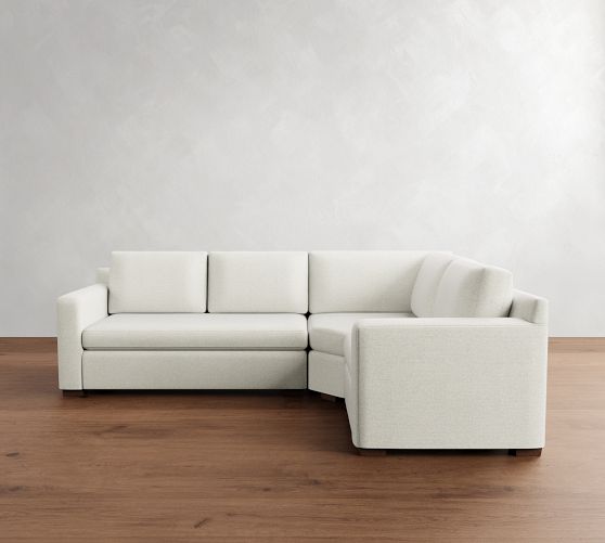 Shasta Square Arm 3-Piece Wedge Sectional (105"-110") by Pottery Barn
